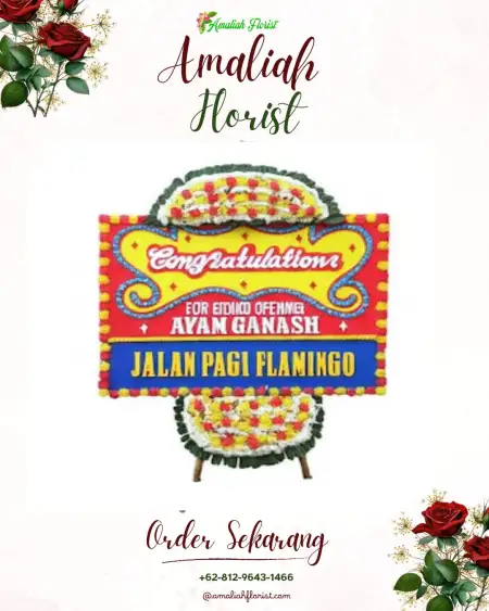 Sewa Papan Bunga Naikoten Dua